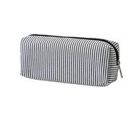 Striped Lightweight Pencil Case A Large Capacity Stationery Bag for Girls Secondary School Portable with Zipper and A Desktop Stationery Bag for Students During The Back to School Season