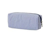 Striped Lightweight Pencil Case A Large Capacity Stationery Bag for Girls Secondary School Portable with Zipper and A Desktop Stationery Bag for Students During The Back to School Season