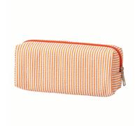 Striped Lightweight Pencil Case A Large Capacity Stationery Bag for Girls Secondary School Portable with Zipper and A Desktop Stationery Bag for Students During The Back to School Season