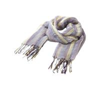 Striped Linen Blend Scarf with Tassels, female, Lancaster, Winter Scarves, Multicolor, ONE SIZE, Accessories ONE SIZE