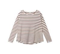 Striped Linen Long Sleeve T-shirt - female - 10Days - Long Sleeve T-Shirts - Multicolor - S - Tops S