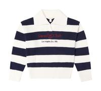 Striped Logo Jumper - unisex - Guess - Kids Knitwear - Blue - 12 Y | 152 CM - Kids 12 Y | 152 CM