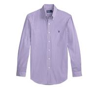 Striped Logo Shirt - male - Ralph Lauren - Casual Shirts - Purple - L - Shirts L