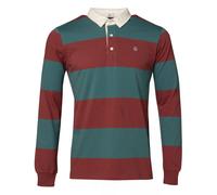 Striped long sleeve polo Serge Blanco Orange S