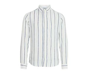 Striped long-sleeve shirt Casual Friday Dylan Bleu XL