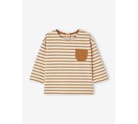Striped Long Sleeve Top, for Babies pecan nut