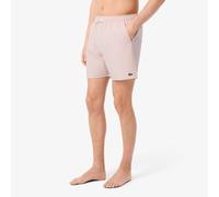 Striped Mid-Length Swim Shorts salmon