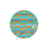 Striped Minimalist Color Pattern Car Air Fresheners 4 Pcs Round Shape Hanging Aromatherapy Tablets Scented Fresheners For Bedroom Bathroom