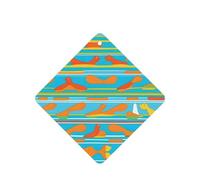 Striped Minimalist Color Pattern Car Air Fresheners 6 Pcs Square Hanging Aromatherapy Tablets Scented Fresheners For Bedroom Bathroom