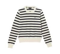 Striped Off-White Jersey - female - A.P.C. - Round-neck Knitwear - Multicolor - M - Knitwear M