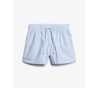 Striped organic cotton elasticated shorts for women Superdry Bleu S