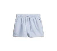 Striped organic cotton elasticated shorts for women Superdry Bleu XS
