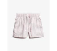 Striped organic cotton elasticated shorts for women Superdry Rose XS