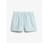 Striped organic cotton elasticated shorts for women Superdry Vert XS