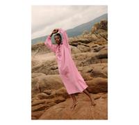 Striped Parisian Dress Pink M