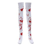 Striped Party Socks Halloween High Socks Carnival Women's Bloody Cosplay Socks Woman Socks Adult Low Cut
