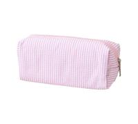 Striped Pencil Case Polyester Pen Pouch Lightweight Large Capacity Pen Organizer Travel Cosmetic Bag School Office Office Supplies Organizer Pouch, Oh!