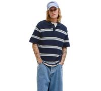 Jack & Jones Maine Knit Short Sleeve Polo Blue L Men