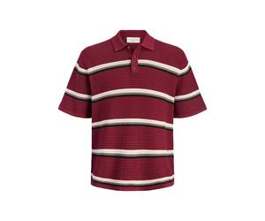 Striped polo shirt Jack & Jones Maine Rouge L
