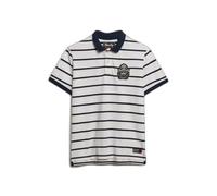 Striped polo shirt Superdry Crest Blanc L