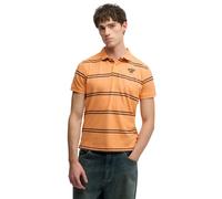 Striped polo shirt Superdry Vintage Orange M