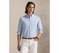 Striped Poplin Shirt in Slim Fit blue striped
