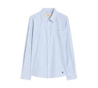 Striped Poplin Shirt with Embroidered Logo - female - Weekend Max Mara - Shirts - Blue - L - Blouses & Shirts L