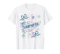 Striped Preppy Kindergarten Back to School Teacher Girl Kids T-Shirt