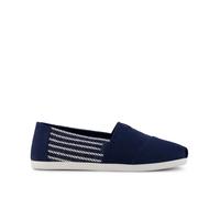 TOMS Men's Alpargata Classic Espadrille Loafer Flat, Navy Nautical Stripe, 10 UK