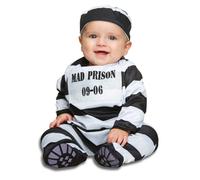 Striped prisoner costume for babies