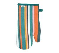 Striped Recycled Cotton Gauntlet - Teal