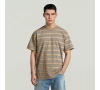 G-star Striped Regular Fit Short Sleeve T-shirt Beige XL Men