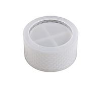 Striped Resin Jar Silicone Molds with Lid Epoxy Resin Silicone Mold for Holder Storage Jar Home Decoration Tissue Box Molds for Epoxy