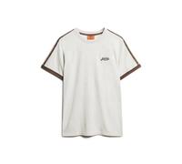 Striped retro T-shirt with logo Superdry Essential Gris XL