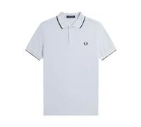 Striped Ribbed Polo Shirt - male - Fred Perry - Polo Shirts - Blue - S - Tops S