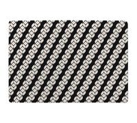 Striped Rope Pattern Rug Benjamin Tate Design Natural Large