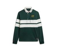 Striped rugby polo shirt Superdry Vintage Athletic Vert XL