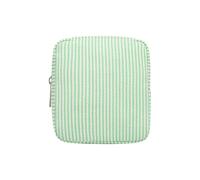 Striped Sanitary Napkin Storage Bag Portable Menstrual Pad Bag Cute Period Pad Pouch Feminine Product Pouches Tampon Storage Pouch Small Makeup Bag for Women Ladies Girls Green