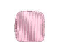 Striped Sanitary Napkin Storage Bag Portable Menstrual Pad Bag Cute Period Pad Pouch Feminine Product Pouches Tampon Storage Pouch Small Makeup Bag for Women Ladies Girls Pink