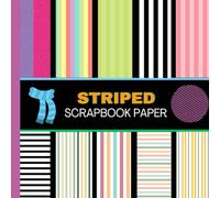 Striped Scrapbook Paper: 20 Double Sided Sheets 8.5 x 8.5 for Scrapbooking, Mixed Media Art, Junk Journals, Crafting projects, Origami, and More
