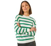 Striped Sequin Knit Jumper Roman Green 18