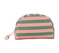 Striped Shell Makeup Bag High Beauty Dopamine Storage Bag Travel Simplicity Portable Toilet Bag