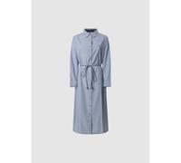 Striped Shirt Dress blue striped