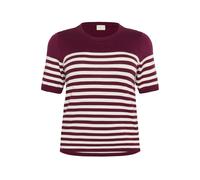 Striped short sleeve jumper women KAFFE Curve Lizzy Rouge S