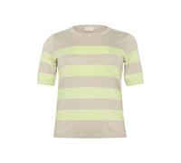 Striped short sleeve jumper women KAFFE Curve Lizzy Vert L