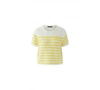 Striped Short-Sleeve Pullover - female - Oui - Round-neck Knitwear - Multicolor - XL - Knitwear XL