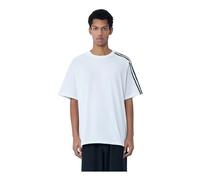 Striped Shoulder Cotton T-Shirt- male- Y-3- T-Shirts- White- S- Tops S