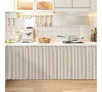 Striped Sink Skirt for Bathroom & Kitchen 90x130cm Cabinet Cover Decorative Under Sink Privacy Drape Classroom & Home Use Easy Care Fabric Stylish Organizer