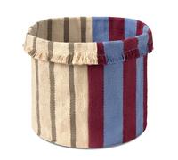 Striped Storage Basket Blue 35x35