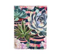 Striped succulents Printed Laptop Sleeve Bag 13-Inch - Leather Laptop Sleeve Case Shockproof Protective Computer Cover Bag